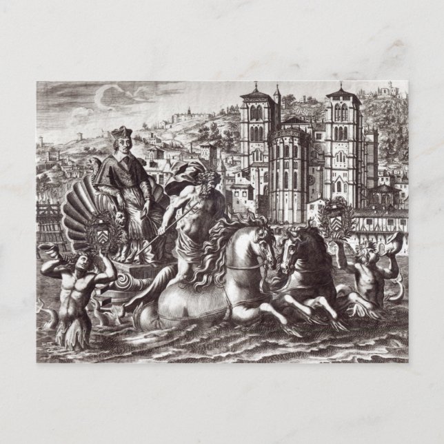 Allegory celebrating postcard (Front)