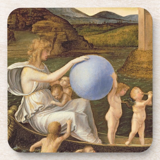 Allegory of Changing Fortune, or Melancholy (oil o Coaster (Front)