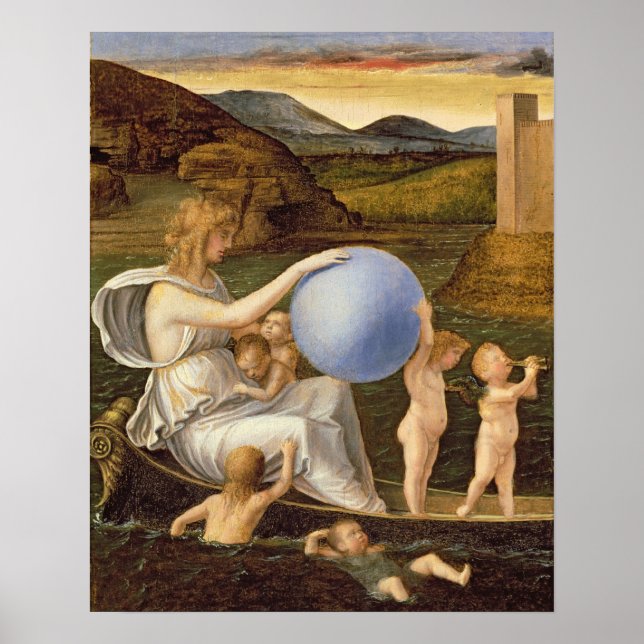 Allegory of Changing Fortune, or Melancholy (oil o Poster (Front)