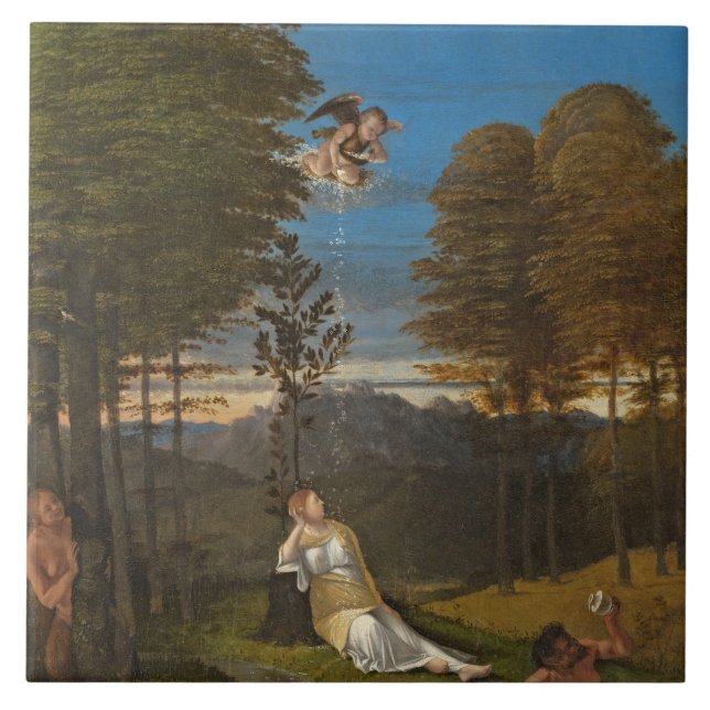 Allegory of Chastity, c. 1505 (oil on panel) Tile (Front)