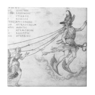 Allegory of eloquence by Albrecht Durer Ceramic Tile