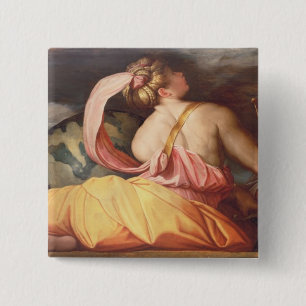 Allegory of Geography 15 Cm Square Badge