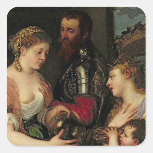 Allegory of Married Life Square Sticker