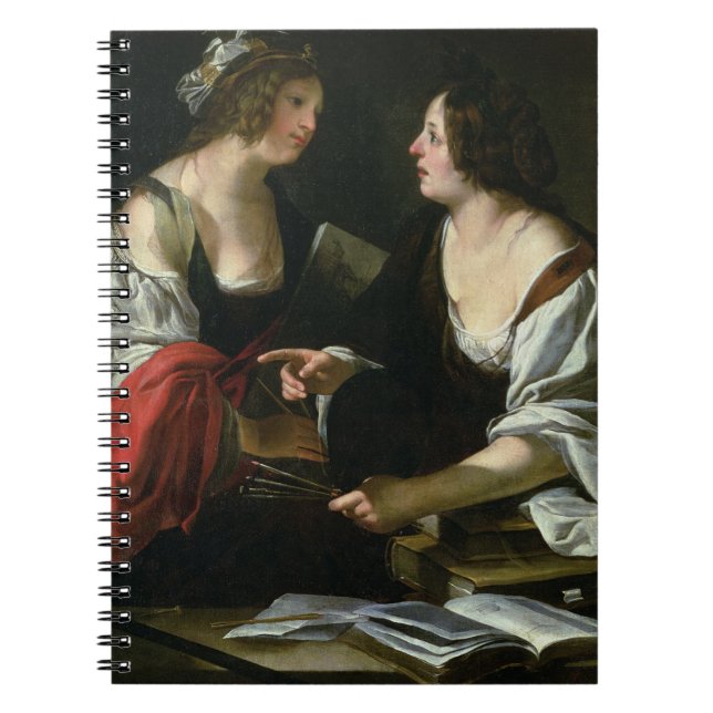 Allegory of Painting and Architecture, c.1620 (oil Notebook (Front)