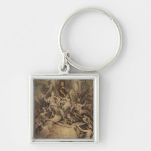 Allegory of Philippe II Duke of Orleans, 1718 Key Ring