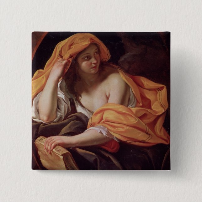 Allegory of Philosophy 15 Cm Square Badge (Front)