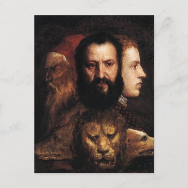 Allegory of Prudence Postcard (Front)