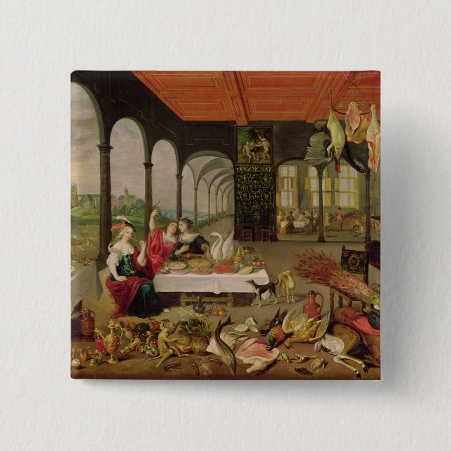 Allegory of Taste 15 Cm Square Badge (Front)