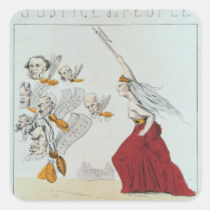 Allegory of the Commune, 1871 Square Sticker