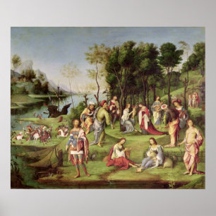 Allegory of the Court of Isabella d'Este 1504-06 Poster