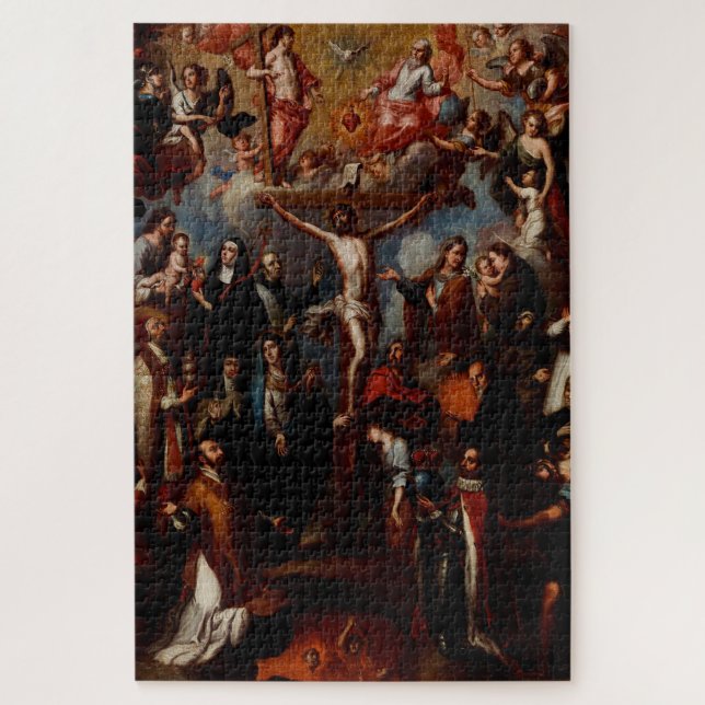 Allegory of the Crucifixion with Jesuit Saints  Jigsaw Puzzle (Vertical)