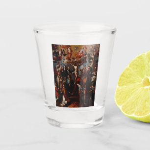 Allegory of the Crucifixion with Jesuit Saints  Shot Glass