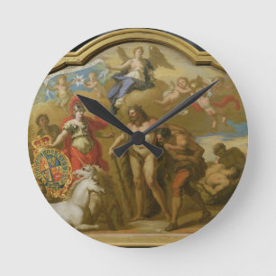 Allegory of the Power of Great Britain by Land, de Round Clock