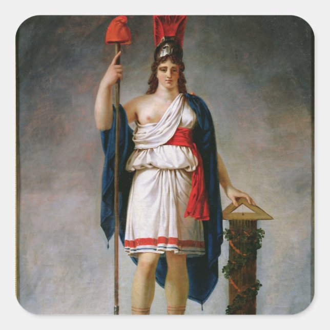 Allegory of the Republic Square Sticker (Front)