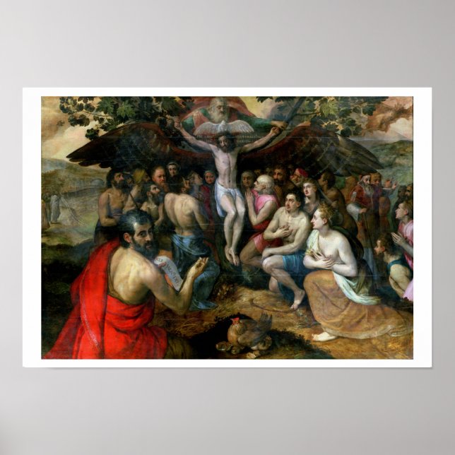 Allegory of the Trinity (oil on panel) Poster (Front)