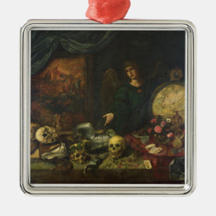 Allegory of Vanity, 1650-60 (oil on canvas) Metal Ornament