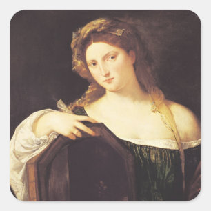 Allegory of Vanity Square Sticker