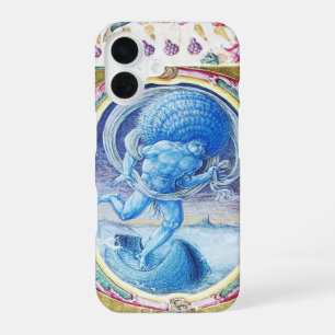 ALLEGORY OF WIND ANTIQUE FLORAL MINIATURE MONOGRAM iPhone 16 CASE
