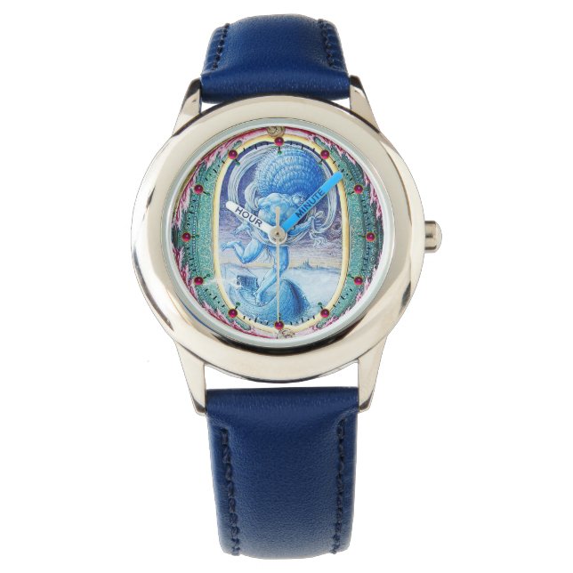 ALLEGORY OF WIND ANTIQUE FLORAL MINIATURE MONOGRAM WATCH (Front)