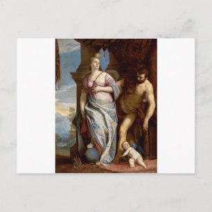Allegory of Wisdom and Strength by Paolo Veronese Postcard