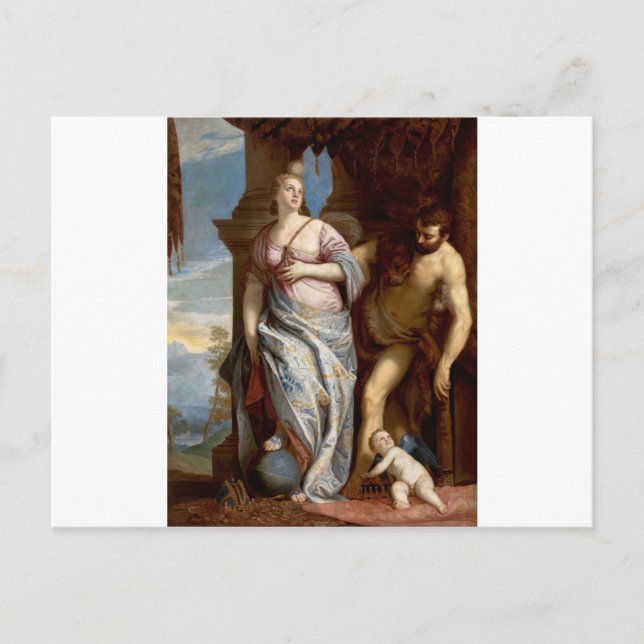 Allegory of Wisdom and Strength by Paolo Veronese Postcard (Front)