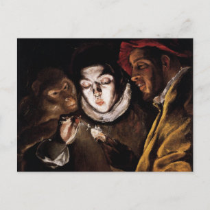 Allegory with Boy Lighting Candle by El Greco Postcard