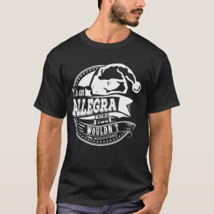 Allegra- Hat Xmas Personalised Name T-Shirt