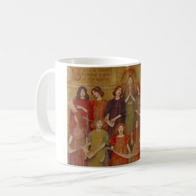 Alleluia (by Thomas Cooper Gotch) Coffee Mug (Front Left)