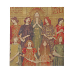 Alleluia (by Thomas Cooper Gotch) Notepad
