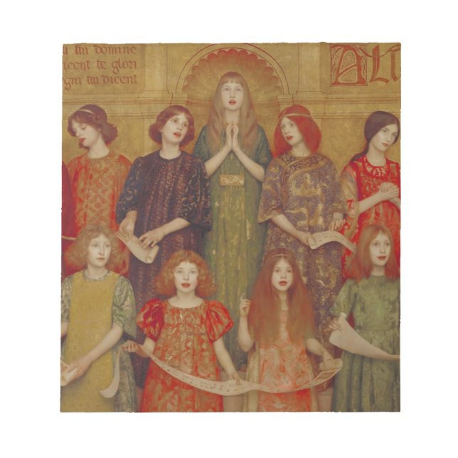 Alleluia (by Thomas Cooper Gotch) Notepad (Front)