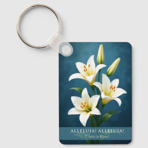Alleluia Christ Is Risen Easter Faith Gift Key Ring