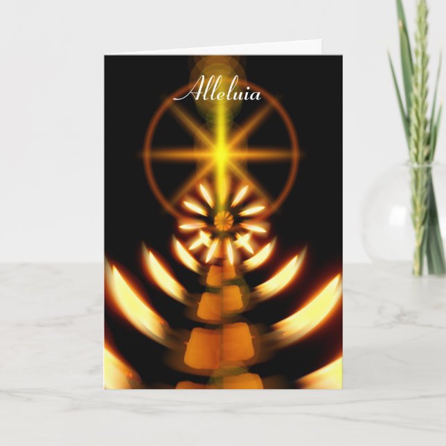 Alleluia Easter Holiday Card (Front)