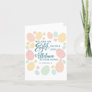 Alleluia Happy Easter Greeting card