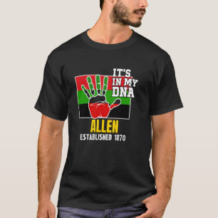 Allen, AU, Red, Black and Green HBCU T-Shirt