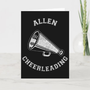 Allen Cheer Distressed Retro 90's Cheerleader Card