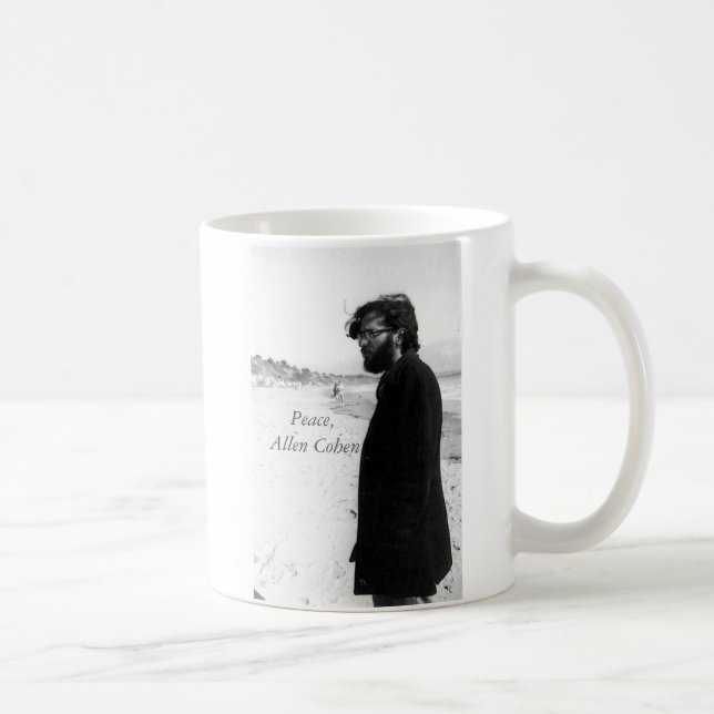 Allen Cohen on Beach 1960s Coffee Mug (Right)