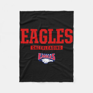 Allen Eagles Logo Cheerleading Hs  Fleece Blanket