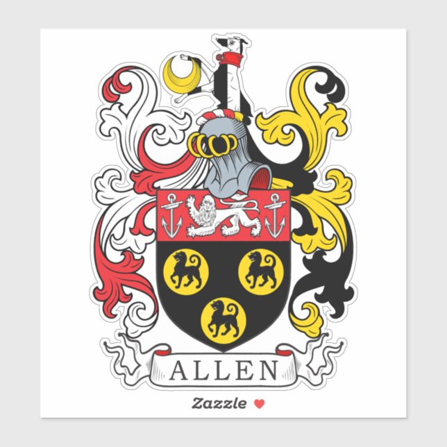 Allen Family Crest (Sheet)