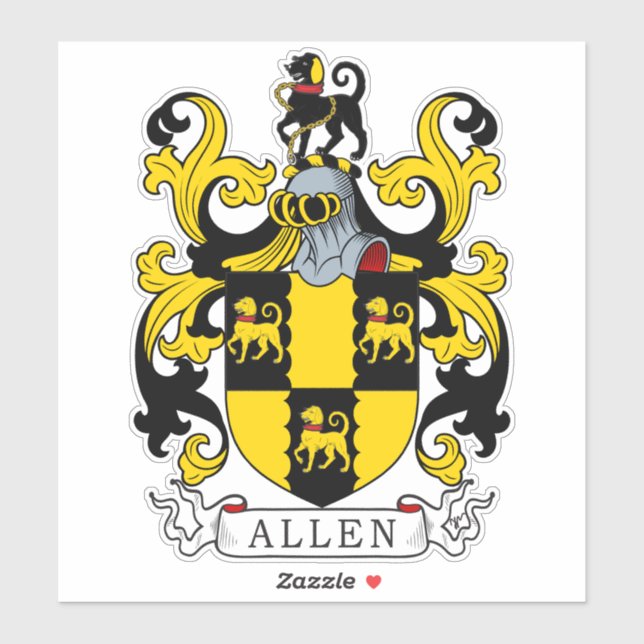 Allen Family Crest (Sheet)