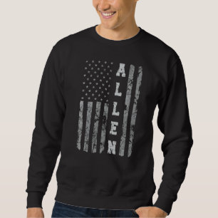 Allen Texas American Flag Sweatshirt