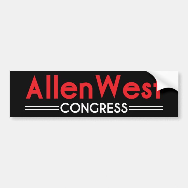 Allen West for Congress Bumper Sticker (Front)