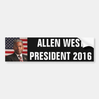 ALLEN WEST FOR PRESIDENT 2016 BUMPER STICKER