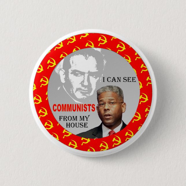 Allen West & Joe McCarthy 6 Cm Round Badge (Front)