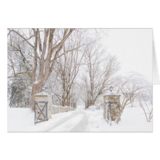 Allenberry Resort Entry in snow