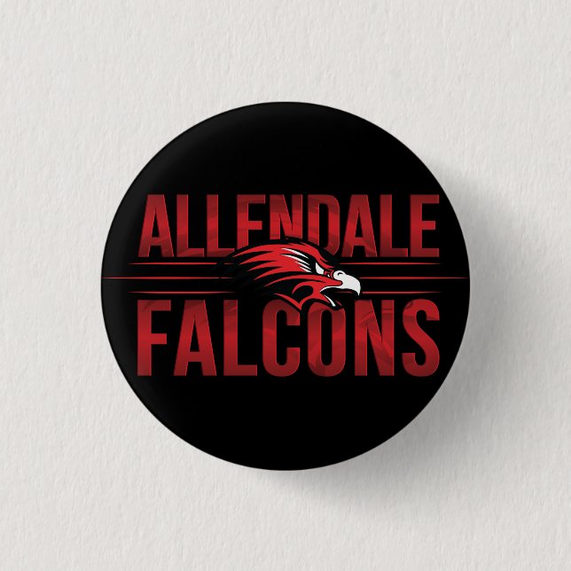 Allendale Falcons #2 3 Cm Round Badge (Front)