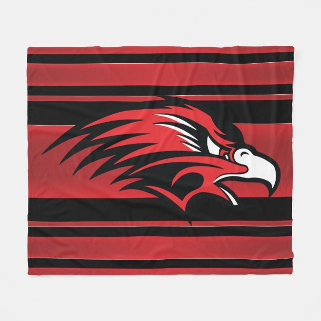 Allendale Falcons #8 Fleece Blanket (Front (Horizontal))