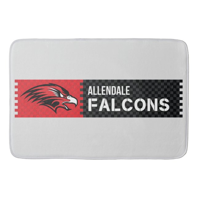 Allendale Falcons Bath Mat (Front)