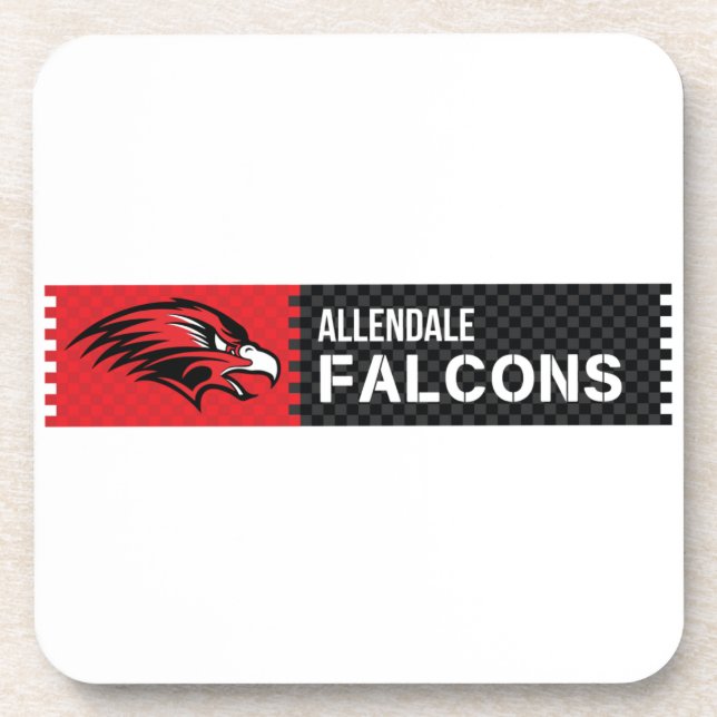 Allendale Falcons Coaster (Front)