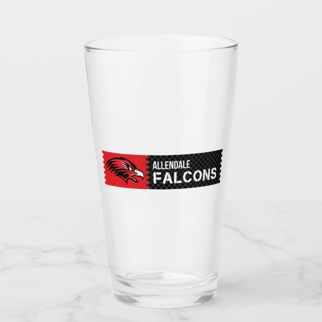 Allendale Falcons Glass (Front)