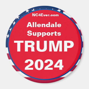 Allendale Supports TRUMP 2024 Fridge Magnet